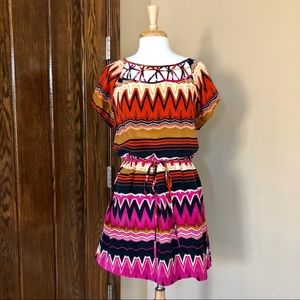 Gianni Bini Silk Printed Dress with POCKETS!
